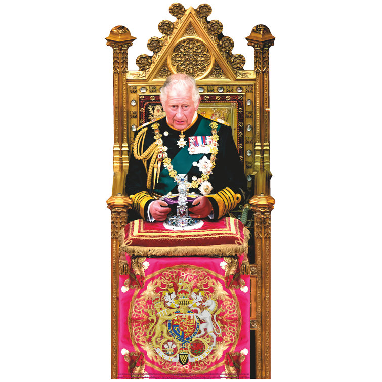 Wet Paint Printing King Charles Iii Crown Throne Cardboard Cutout Standee Standup Wayfair Canada